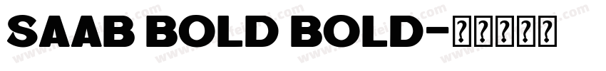 Saab Bold Bold字体转换